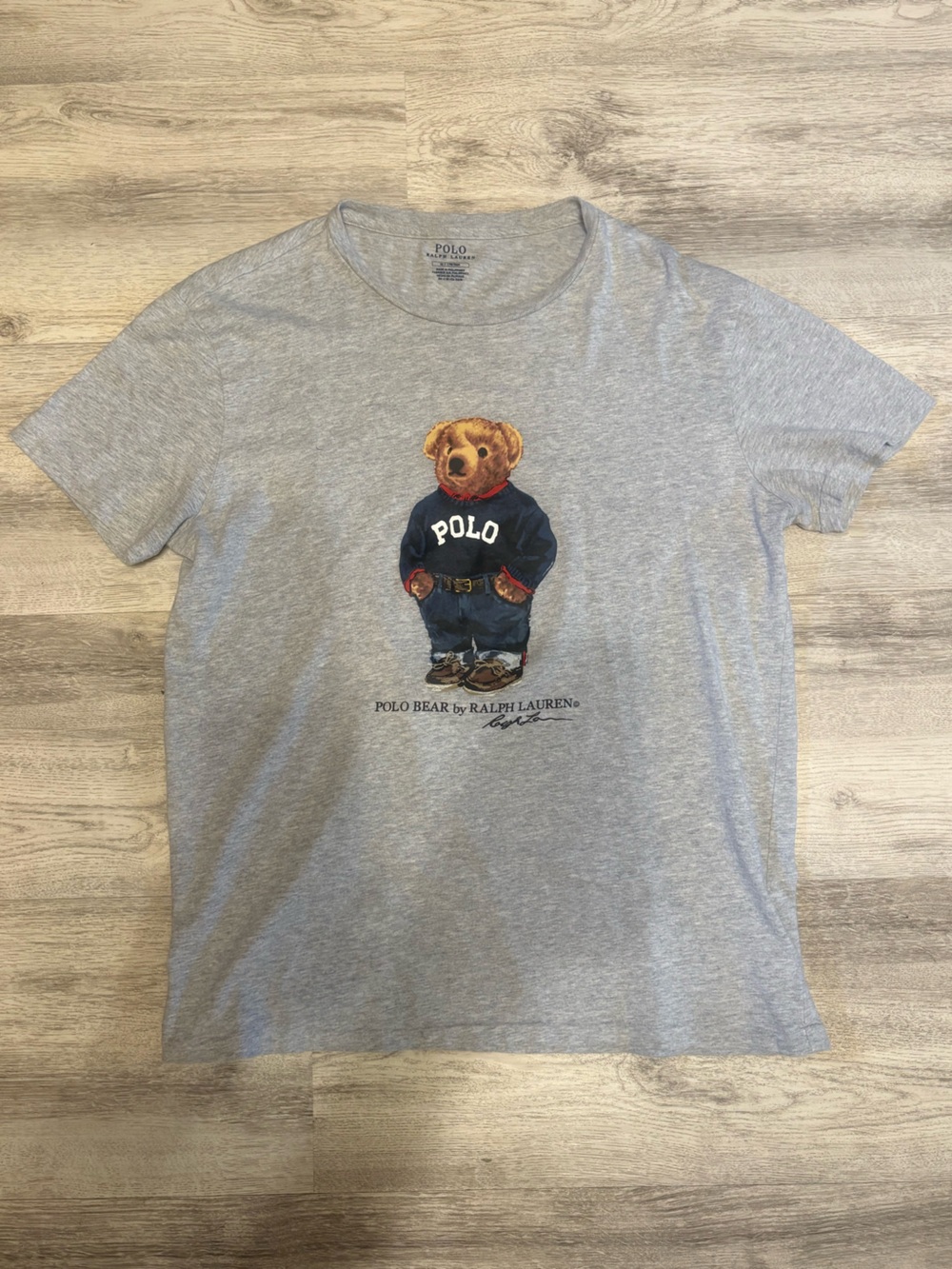 Ralph Lauren Polo Bear Men’s Gray Graphic Tee